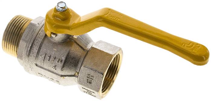 Partbase KH 114 IA DVGW Messing-Kugelhahn, DVGW, R 1-1/4" / Rp 1-1/4", -0,9 bis 30bar