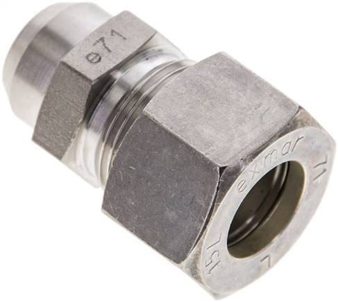 Partbase AS 15 L NC Gerade Anschweißverschraubung 15 L (M22x1,5), Klemmring 1.4571 (NC)