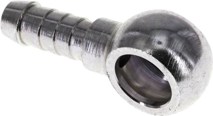 Partbase 881 0600 Schlauchnippel 12mm Ring, 7 - 8mm, Stahl verzinkt