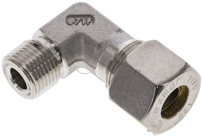 Partbase WE 12 SR NC NPT Winkel-Schneidringverschraub. NPT 3/8"-12 S (M20x1,5), Klemmring 1.4571 (NC)