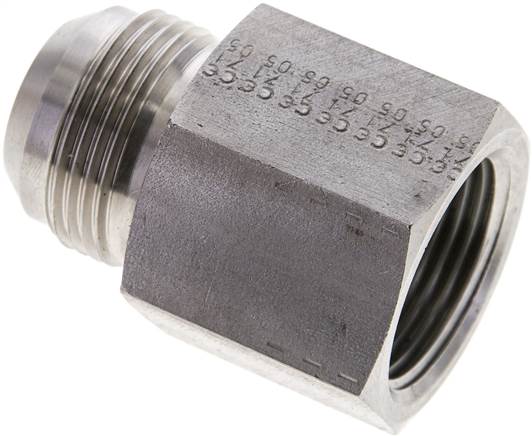 Partbase RN 15/16-10 NPT ES Reduziernippel UN 1-5/16"-12(JIC-AG)-NPT 1"(IG), 1.4436
