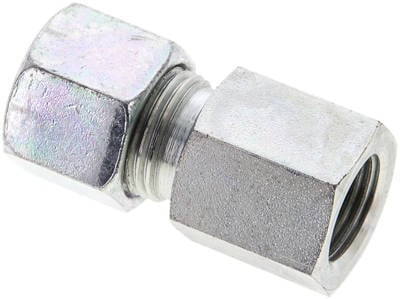 Partbase GAI 10 SM Aufschraub-Schneidringverschr. M 16x1,5-10 S (M18x1,5), Stahl verzinkt