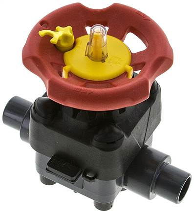 Partbase PVCMVHKS 20 EPDM PVC-Membranventil (Hand) PVC / EPDM, 20mm Klebestutzen
