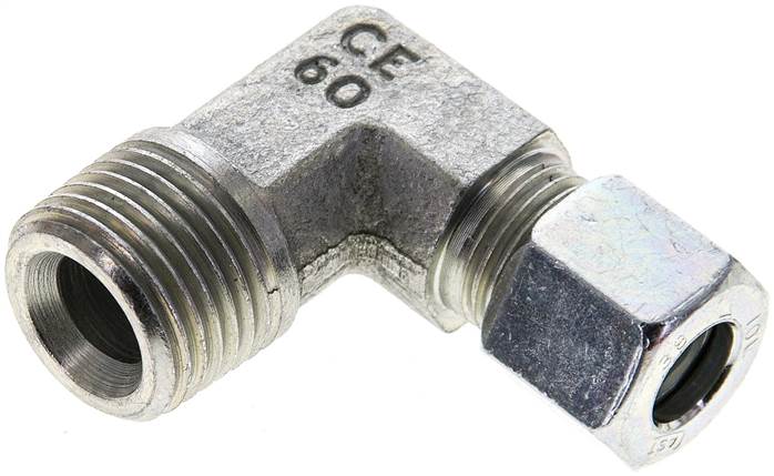 Partbase WE 10 LR 1/2 Winkel-Schneidringverschraub. R 1/2"-10 L (M16x1,5), Stahl verzinkt