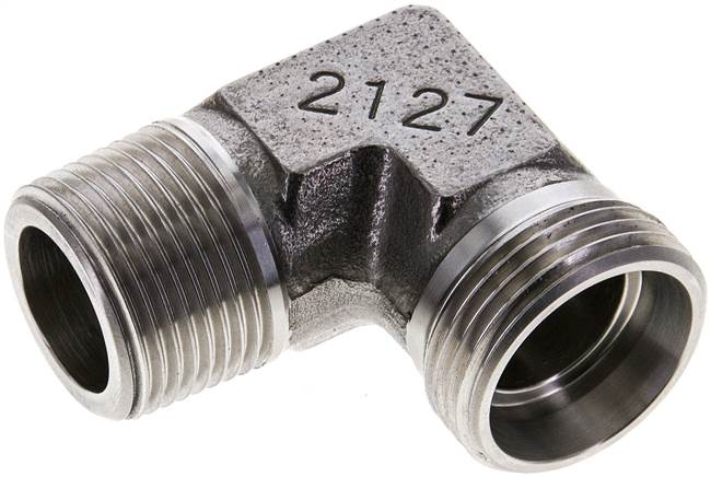 Partbase XWE 22 LR ES Winkel-Schneidringverschraub. G 3/4"-22 L (M30x2), ohne Mutter & Schneidring, 1.4571
