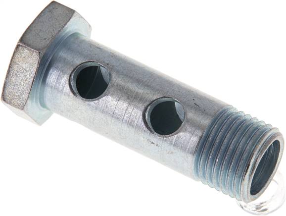 Partbase 892 1000 Hohlschraube 2-fach, M 16x1,5, Stahl verzinkt