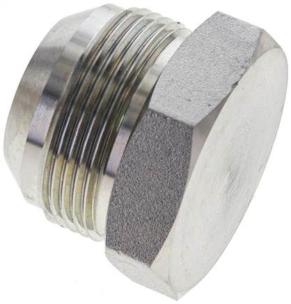 Partbase VSTI 15/8 JIC HD-Verschlussstopfen UN 1-5/8"-12(JIC), Stahl verzinkt