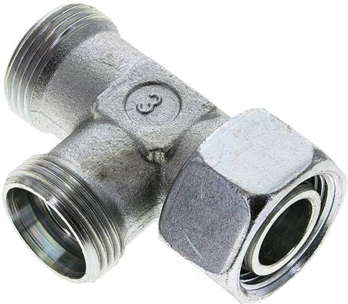 Partbase XEL 22 L Einstellb. L-Schneidringverschraubung 22 L (M30x2), ohne Mutter & Schneidring, Stahl verzinkt