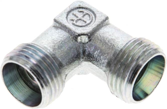 Partbase XW 12 L Winkel-Schneidringverschraubung 12 L (M18x1,5), ohne Mutter & Schneidring, Stahl verzinkt
