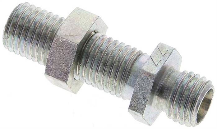 Partbase XSV 6 L Schott-Schneidringverschraubung 6 L (M12x1,5), ohne Mutter & Schneidring, Stahl verzinkt
