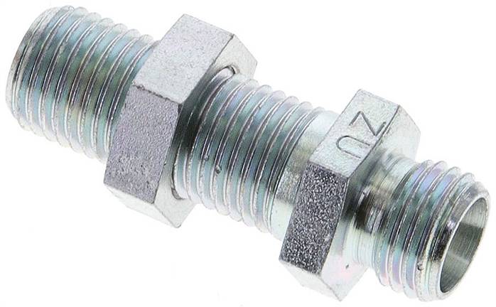 Partbase XSV 8 L Schott-Schneidringverschraubung 8 L (M14x1,5), ohne Mutter & Schneidring, Stahl verzinkt