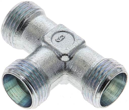 Partbase XT 12 L T-Schneidringverschraubung 12 L (M18x1,5), ohne Mutter & Schneidring, Stahl verzinkt