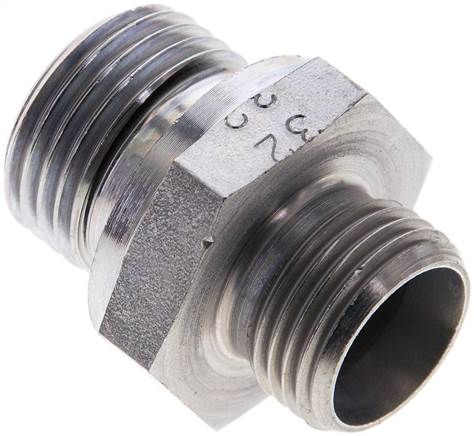 Partbase XGE 12 LR 1/2 ED Gerade Schneidringverschr. G 1/2"-12 L (M18x1,5), ohne Mutter & Schneidring, Stahl verzinkt
