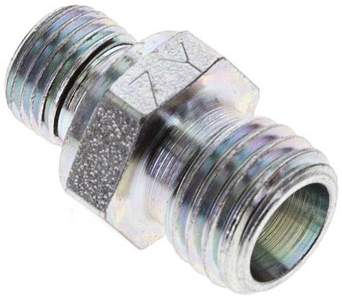 Partbase XGE 6 LR ED Gerade Schneidringverschr. G 1/8"-6 L (M12x1,5), ohne Mutter & Schneidring, Stahl verzinkt