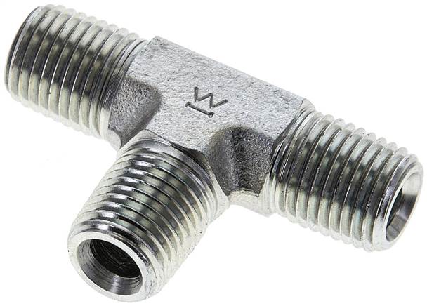 Partbase TA 14 NPT T-Stück NPT 1/4" (AG), Stahl verzinkt