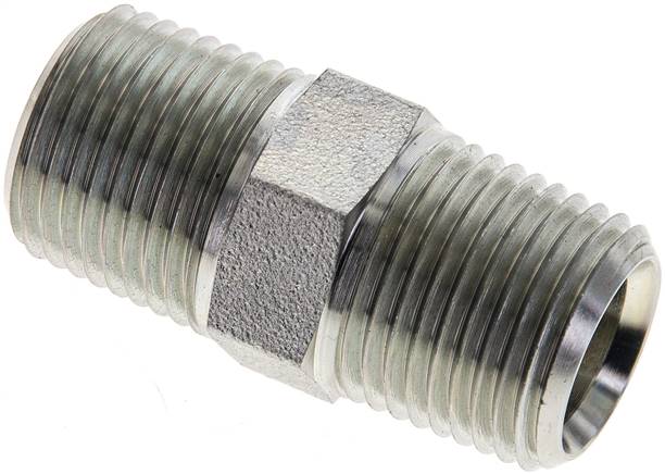 Partbase DN 1212 NPT Doppelnippel NPT 1/2"-NPT 1/2", Stahl verzinkt