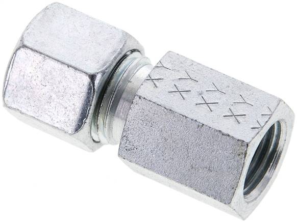 Partbase GAI 10 LM Aufschraub-Schneidringverschr. M 14x1,5-10 L (M16x1,5), Stahl verzinkt