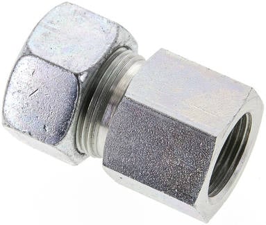 Partbase GAI 18 LM Aufschraub-Schneidringverschr. M 22x1,5-18 L (M26x1,5), Stahl verzinkt