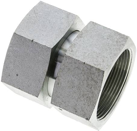 Partbase GV 20 Gerader Verbinder 60°-Konus, G 2"-G 2", Stahl verzinkt