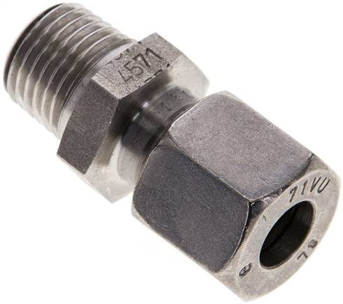 Partbase GE 8 LR KON ES Gerade Schneidringverschr. R 1/4"-8 L (M14x1,5), 1.4571