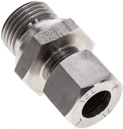 Partbase GE 12 LR 1/2 ES Gerade Schneidringverschr. G 1/2"-12 L (M18x1,5), 1.4571
