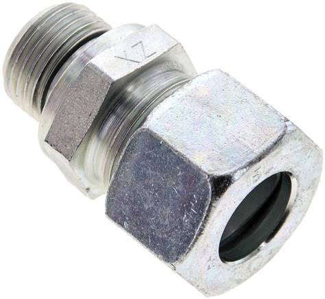 Partbase GE 15 LM ED Gerade Schneidringverschr. M 18x1,5-15 L (M22x1,5), Stahl verzinkt