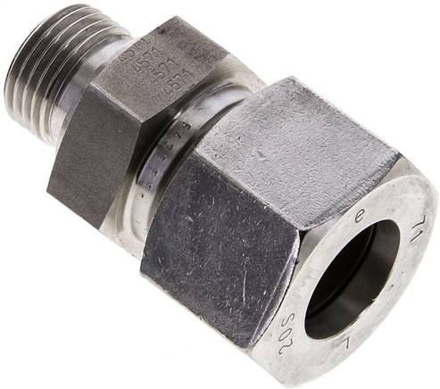 Partbase GE 20 SR 1/2 ES Gerade Schneidringverschr. G 1/2"-20 S (M30x2), 1.4571