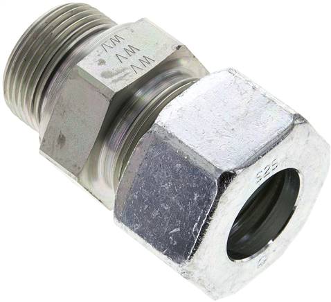 Partbase GE 25 SM ED Gerade Schneidringverschr. M 33x2-25 S (M36x2), Stahl verzinkt