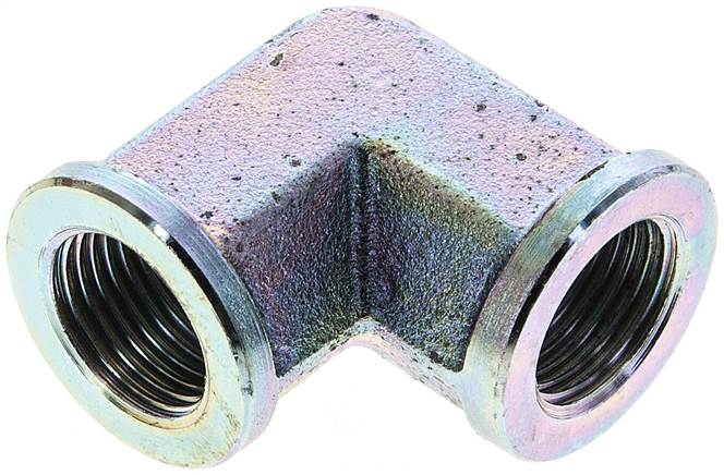 Partbase W 12 HD Hochdruck-90°-Winkel G 1/2" (IG), Stahl verzinkt