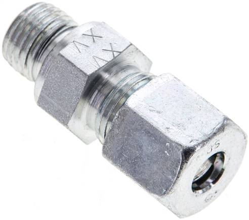 Partbase GE 8 SM ED Gerade Schneidringverschr. M 14x1,5-8 S (M16x1,5), Stahl verzinkt