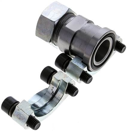Partbase GFS 310/28 L Gerade Flanschverschraubung 1"-SAE (3000 PSI), 28 L (M36x2)