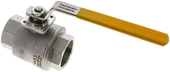 Partbase KH 112 SAU ES Edelstahl-Kugelhahn, Rp 1-1/2", -0,9 bis 20bar, für Sauerstoff (Industrie)