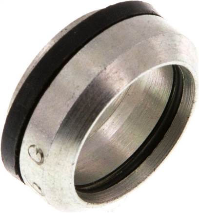Partbase D 16 S ED Schneidring Stahl verzinkt mit Elastomerdichtung 16 S (M24x1,5)