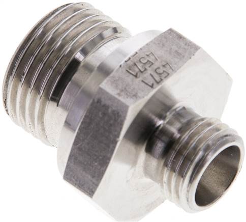 Partbase XGE 8 LR 1/2 ES Gerade Schneidringverschr. G 1/2"-8 L (M14x1,5), ohne Mutter & Schneidring, 1.4571