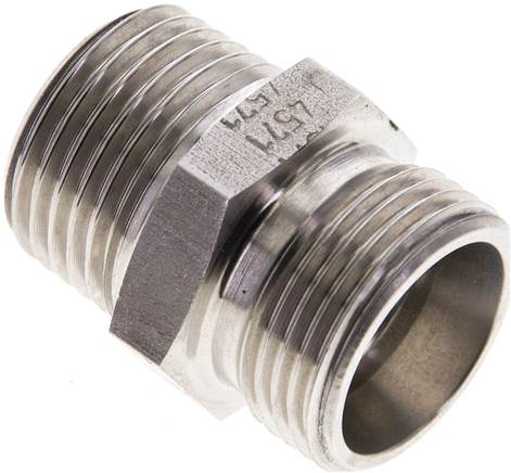 Partbase XGE 15 LR KON ES Gerade Schneidringverschr. R 1/2"-15 L (M22x1,5), ohne Mutter & Schneidring, 1.4571