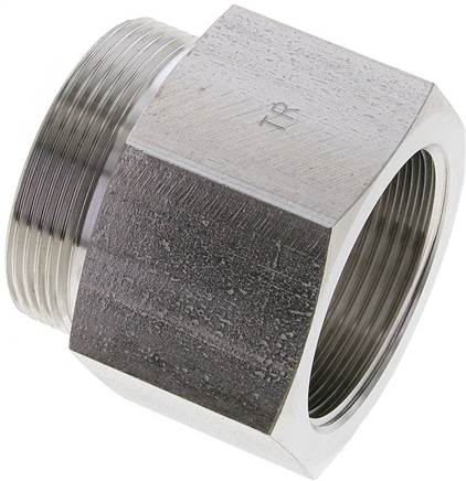 Partbase XGAI 42 LR ES Aufschraub-Schneidringverschr. G 1-1/2"-42 L (M52x2), ohne Mutter & Schneidring, 1.4571