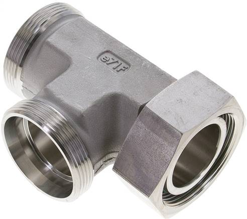 Partbase XEL 42 L ES Einstellb. L-Schneidringverschraubung 42 L (M52x2), ohne Mutter & Schneidring, 1.4571