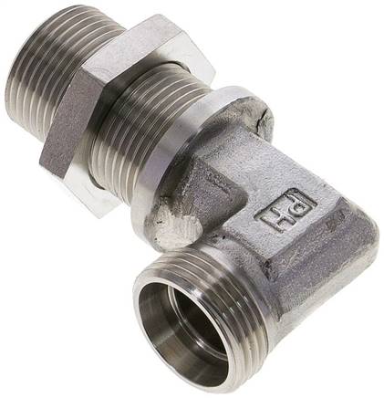 Partbase XWSV 22 L ES Winkel-Schott-Schneidringverschr. 22 L (M30x2), ohne Mutter & Schneidring, 1.4571