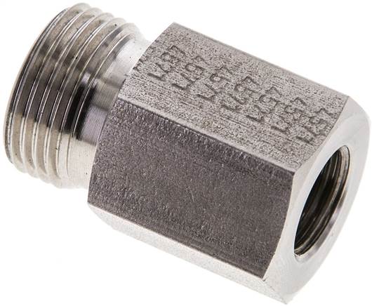 Partbase XGAI 12 SR 1/4 ES Aufschraub-Schneidringverschr. G 1/4"-12 S (M20x1,5), ohne Mutter & Schneidring, 1.4571
