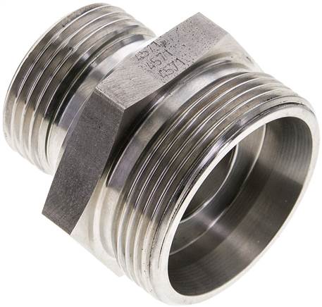 Partbase XGE 35 LR 1 ES ED Gerade Schneidringverschr. G 1"-35 L (M45x2), ohne Mutter & Schneidring, 1.4571