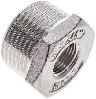 Partbase RN 1038 K ES Reduziernippel R 1"(AG)-Rp 3/8"(IG), 1.4408