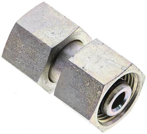 Partbase GV 12 S Gerader Verbinder 12 S-12 S, Stahl verzinkt