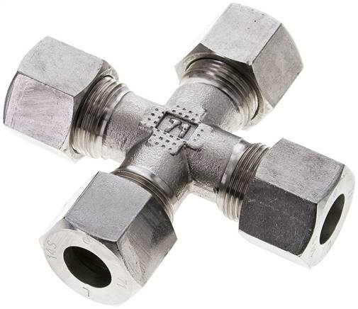 Partbase K 14 S ES Kreuz-Schneidringverschraubung 14 S (M22x1,5), 1.4571