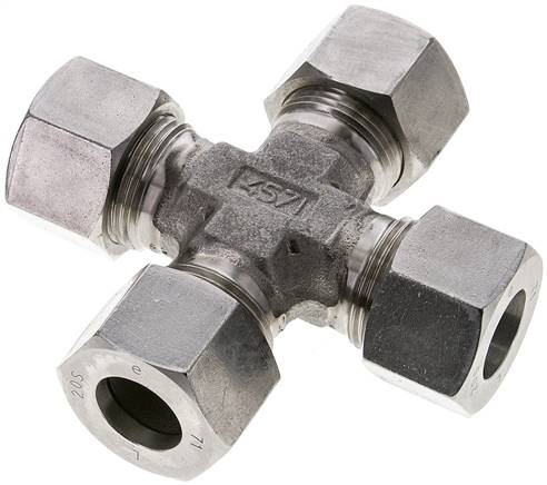 Partbase K 20 S ES Kreuz-Schneidringverschraubung 20 S (M30x2), 1.4571