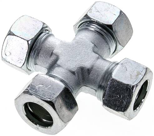 Partbase K 22 L Kreuz-Schneidringverschraubung 22 L (M30x2), Stahl verzinkt