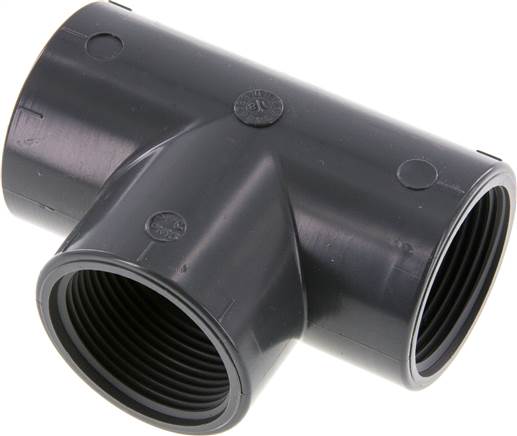 Partbase T 114 PVC T-Stück Rp 1-1/4" (IG), PVC-U