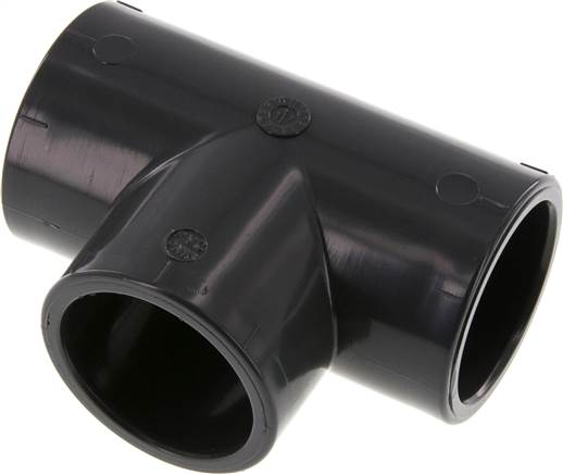 Partbase PVCT 40 Klebemuffen-T-Stück, PVC-U, 40mm