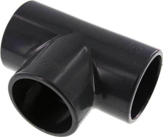 Partbase PVCT 75 Klebemuffen-T-Stück, PVC-U, 75mm