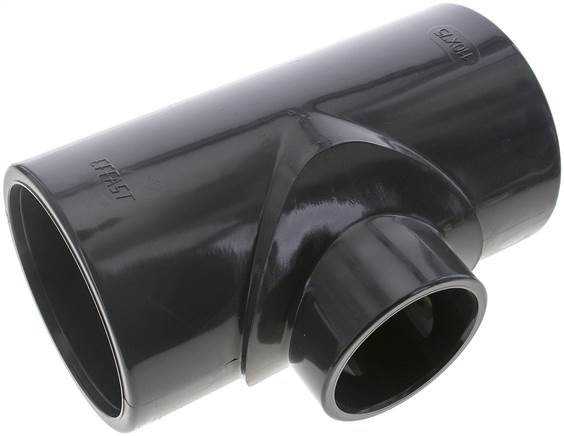 Partbase PVCT 11075110 Klebemuffen-T-Stück, reduziert, PVC-U, 110x75x110mm