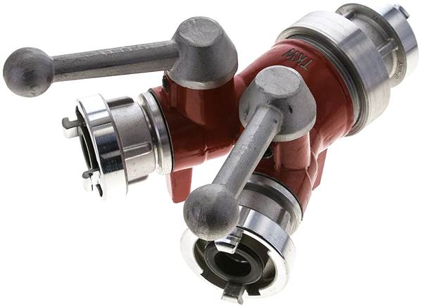 Partbase STKVT 2K DDD Storz-Verteiler 25-D -> 2x 25-D, Kugelabsperrung